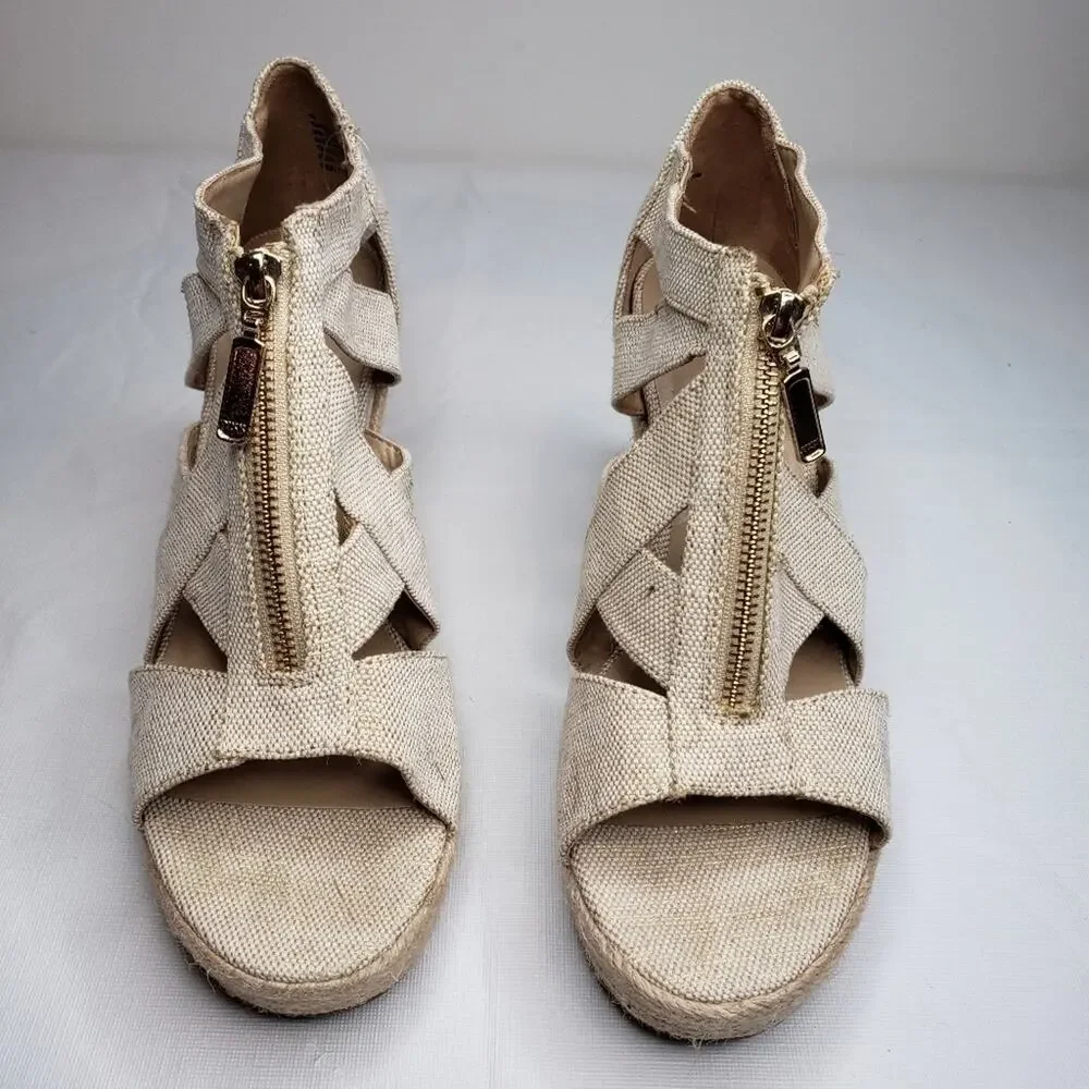 A New Day Women's Carla Jute Platform Espadrille Wedge Pumps Size 10